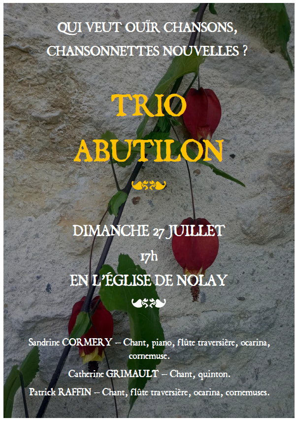 trio Abutilon église nolay 27 juillet
